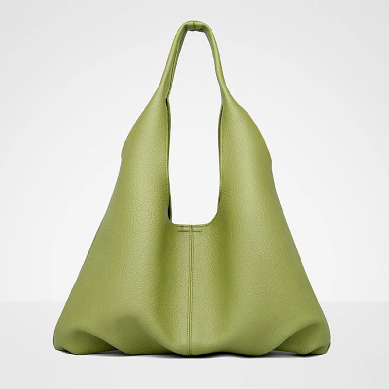 ooobag green vegan leather shoulder bags