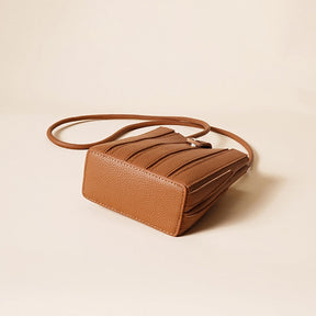 ooobag brown vegan leather crossbody phone bag
