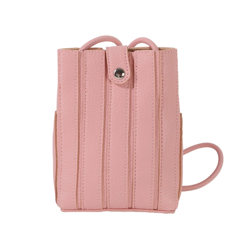 ooobag pink vegan leather crossbody phone bag