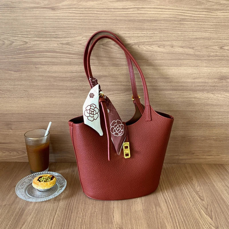 OOOBAG™ Two Pieces Soft Leather Shoulder Bag