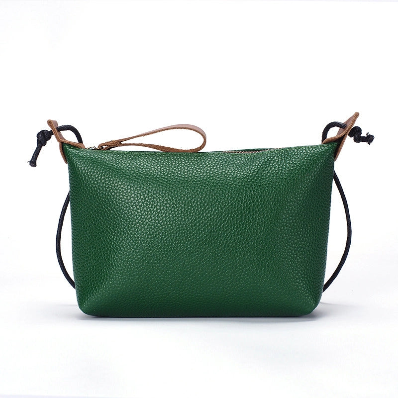 ooobag dark green soft leather crossbody bag