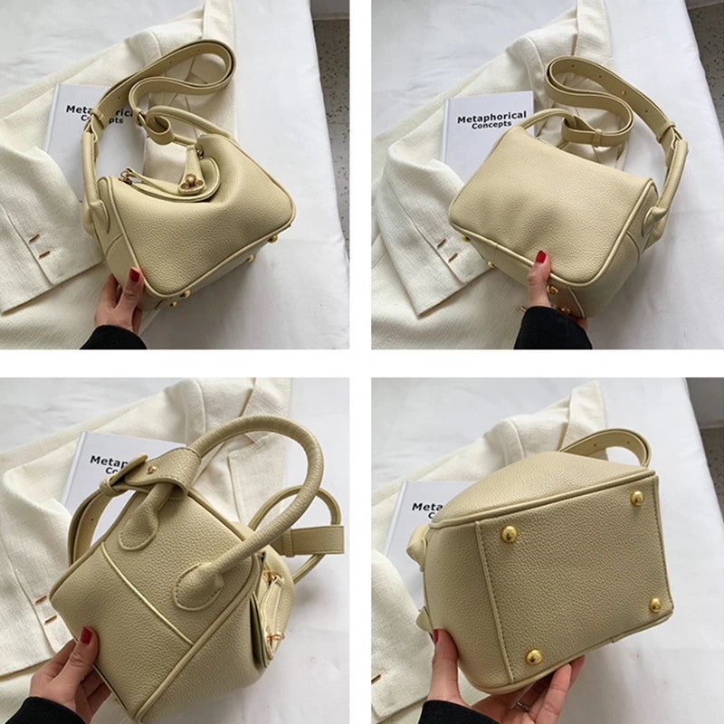 ooobag pastel yellow leather ccrossbody bag