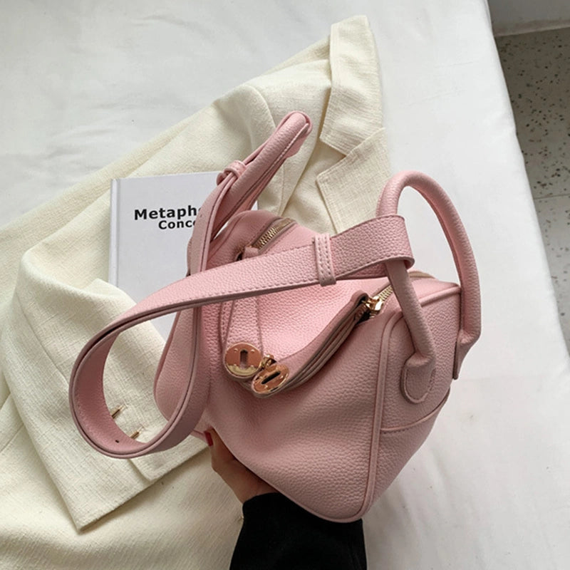 ooobag pastel pink leather ccrossbody bag