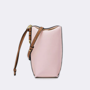 ooobag pastel pink leather cell phone bag