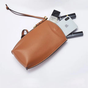 ooobag brown leather cell phone bag