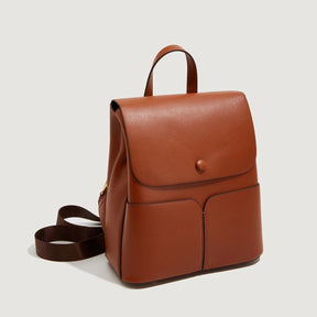 ooobag brown leather backpack for women